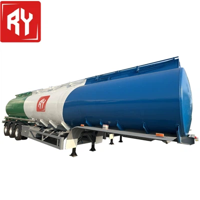 Ruiyuan koolstofstalen brandstoftanktrailer!