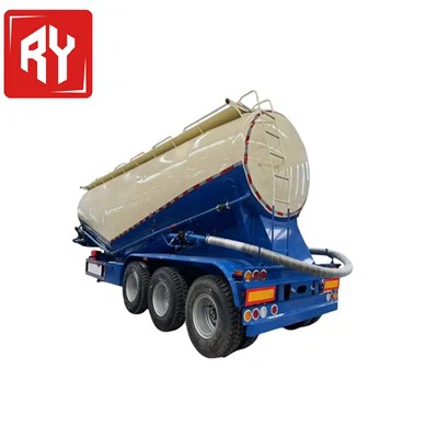 RUIYUAN Huiselijke bulkpoedervliegas Cement Bulktank Semi - Trailer